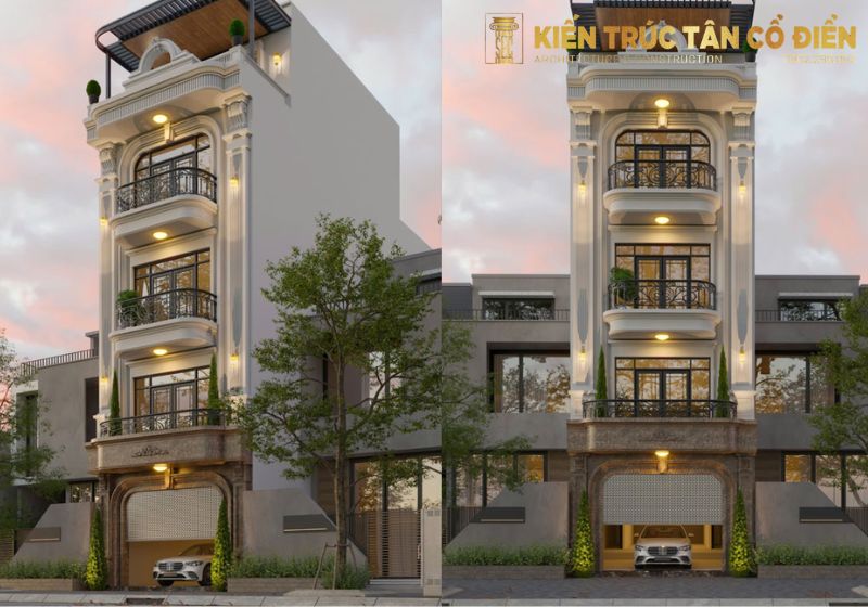 Top 3 mẫu thiết kế nhà phố tân cổ điển đẹp năm 2025 được ưa chuộng bởi vẻ đẹp vững bền theo thời gian