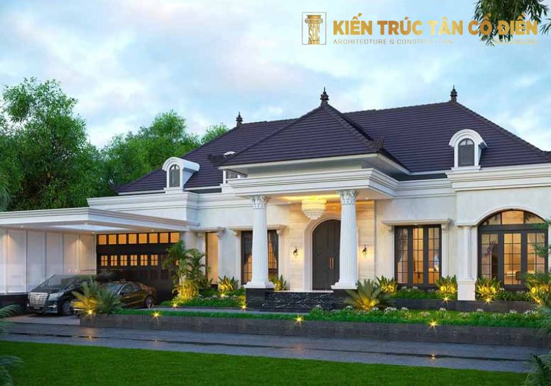 Trang trí nhà cấp 4 theo phong cách tân cổ điển là sự lựa chọn lý tưởng để biến không gian sống trở nên sang trọng, tinh tế