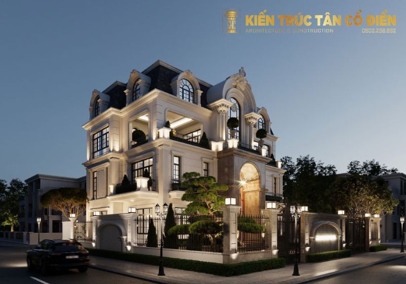 Thiết kế biệt thự Pháp tân cổ điển chuẩn châu Âu đang là lựa chọn hàng đầu cho những gia chủ yêu thích vẻ đẹp tinh tế