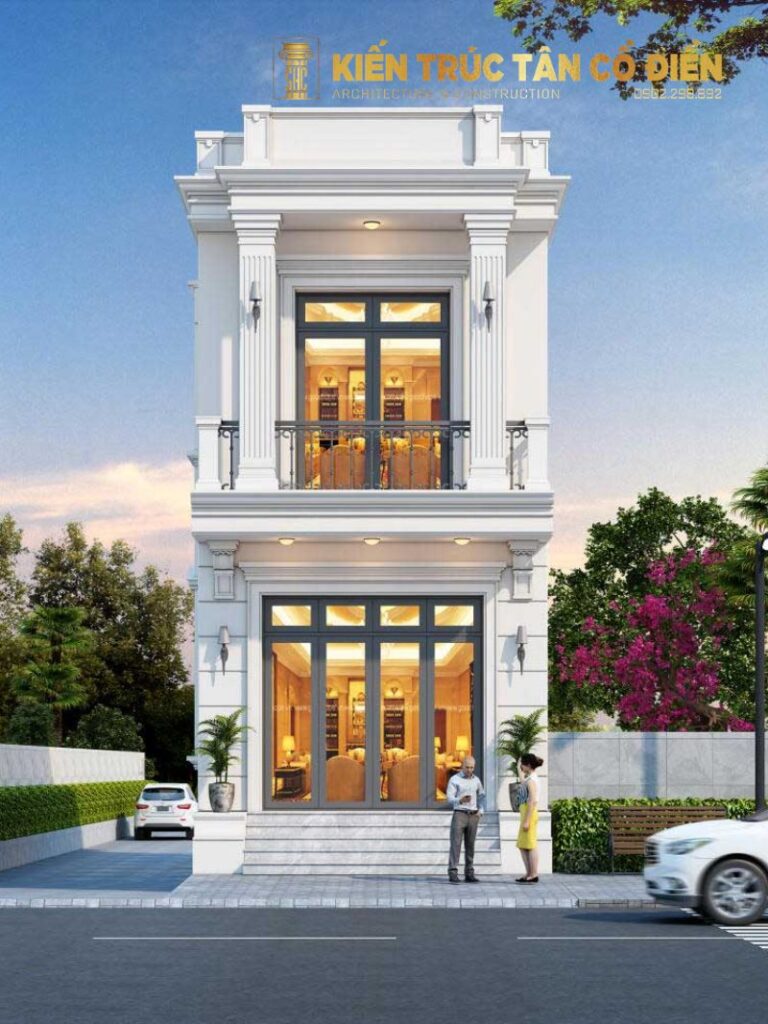 Những mẫu nhà phố 2 tầng tân cổ điển đẹp không chỉ mang lại không gian sống sang trọng