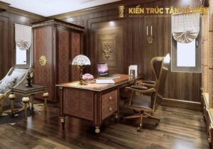 Nếu bạn muốn sở hữu phòng làm việc phong cách tân cổ điển sang trọng và hợp phong thủy, hãy lựa chọn Kiến Trúc Tân Cổ Điển - SHC Design.