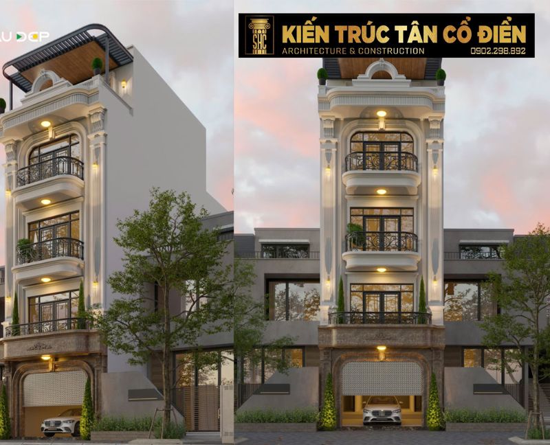 Thiết kế nhà phố Tân cổ điển đang trở thành xu hướng nổi bật trong năm 2025, được nhiều gia chủ lựa chọn