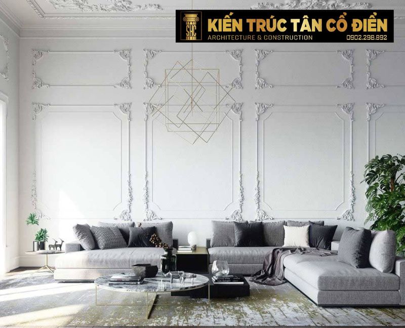 Thiết kế nội thất Tân cổ điển là sự kết hợp hoàn hảo giữa vẻ đẹp cổ điển châu Âu và hơi thở hiện đại