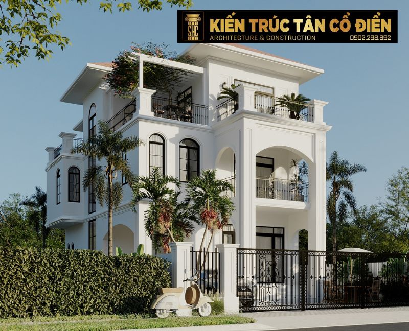 Nhà phong cách Tân cổ điển là biểu tượng của sự sang trọng, tinh tế và trường tồn theo thời gian.