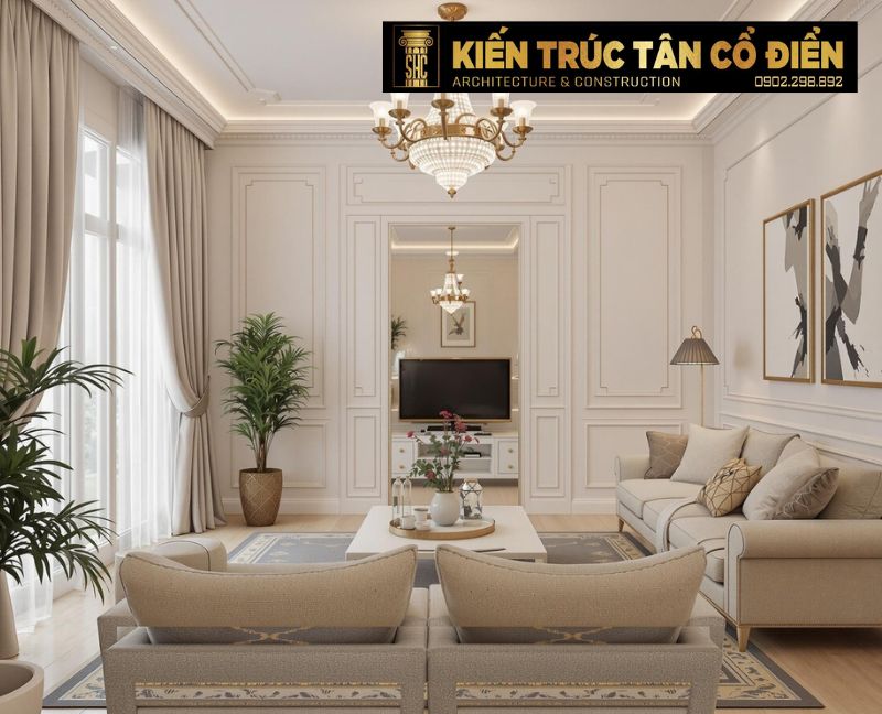 Ứng dụng phong cách Tân cổ điển trong thiết kế chung cư đang là xu hướng được nhiều chủ đầu tư và gia chủ lựa chọn