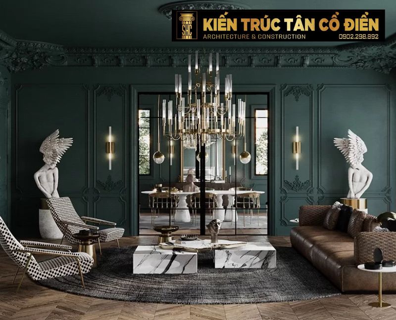 Kiến Trúc Tân Cổ Điển - SHC Design tư vấn và đồng hành trong từng chi tiết, giúp bạn lựa chọn bảng màu chuẩn mực và sang trọng nhất.