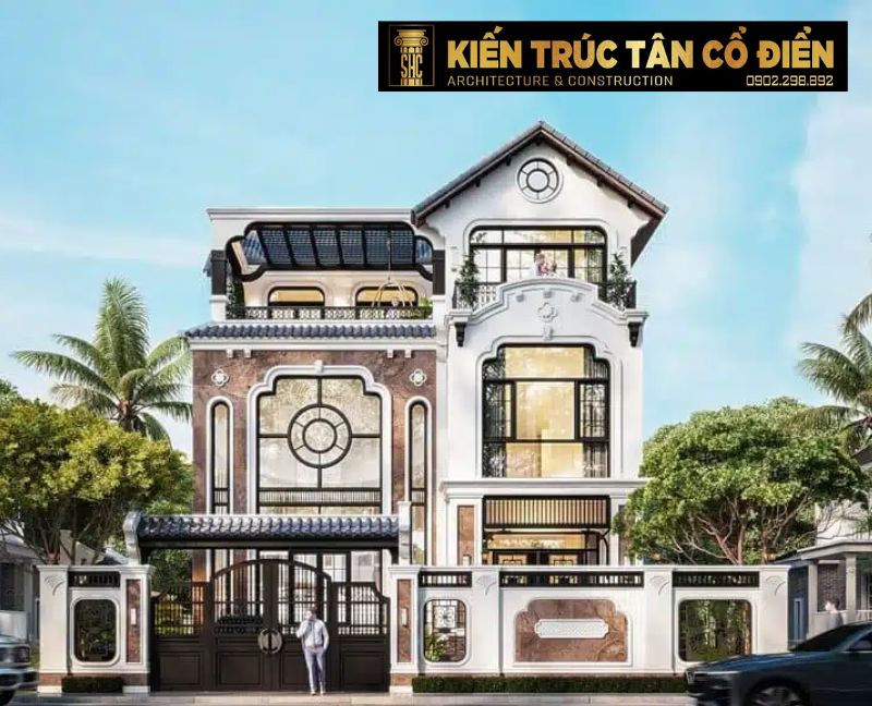 Xu hướng phối hợp Tân cổ điển và Indochine trong thiết kế biệt thự đang trở thành lựa chọn hàng đầu của nhiều gia chủ Việt