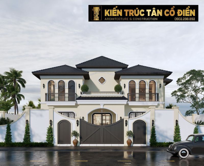 Biệt thự Indochine là biểu tượng của sự hòa quyện tinh tế giữa tinh thần kiến trúc Pháp cổ điển và vẻ đẹp truyền thống Á Đông