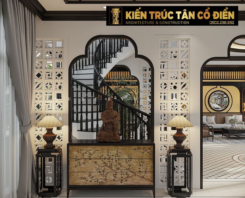 Thiết kế kiến trúc Indochine là sự hòa quyện tinh tế giữa vẻ đẹp phương Đông cổ kính và hơi thở châu Âu hiện đại
