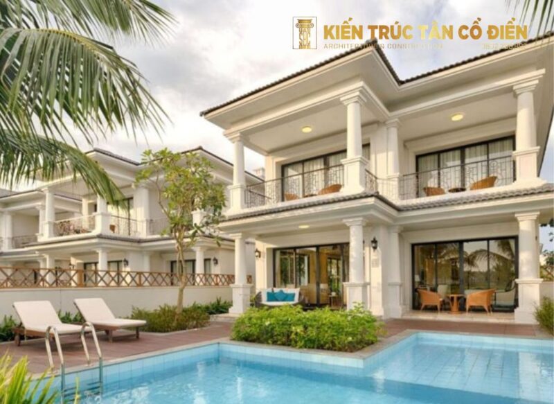Biệt thự biển phù hợp khu du lịch nghỉ dưỡng là mô hình kiến trúc được phát triển