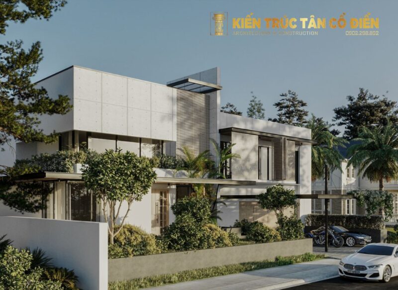 Thiết kế biệt thự 2 tầng kết hợp không gian làm việc là giải pháp kiến trúc ngày càng được ưa chuộng