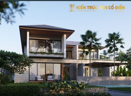 Kiến Trúc Tân Cổ Điển - SHC Design là đơn vị có kinh nghiệm thiết kế biệt thự ở kết hợp làm việc