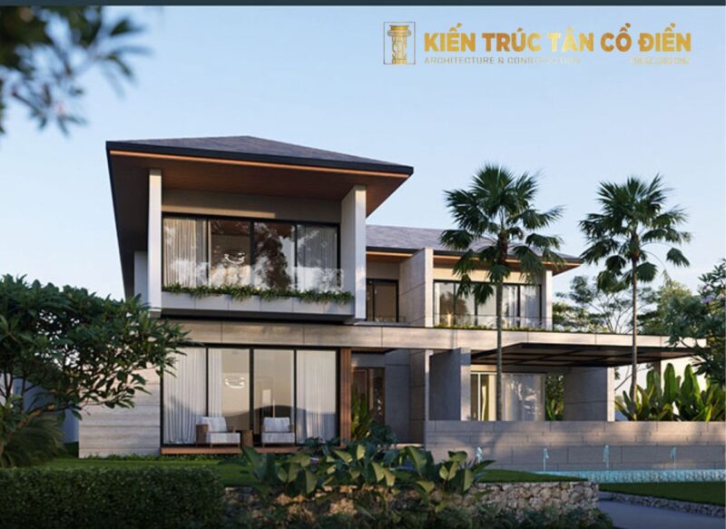 Kiến Trúc Tân Cổ Điển - SHC Design là đơn vị có kinh nghiệm thiết kế biệt thự ở kết hợp làm việc