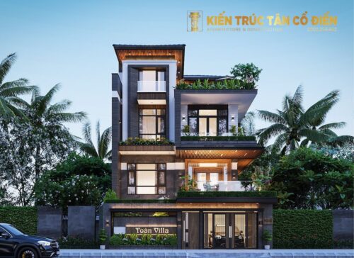 Kiến Trúc Tân Cổ Điển - SHC Design là đơn vị chuyên thiết kế biệt thự cao cấp kết hợp văn phòng