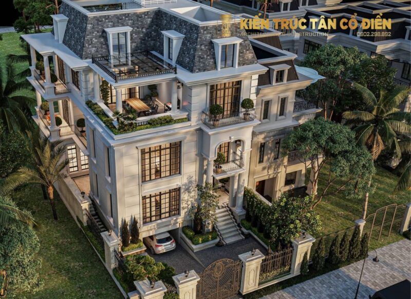 Thiết kế sân vườn cho biệt thự 3 tầng là hạng mục quan trọng, góp phần hoàn thiện giá trị kiến trúc