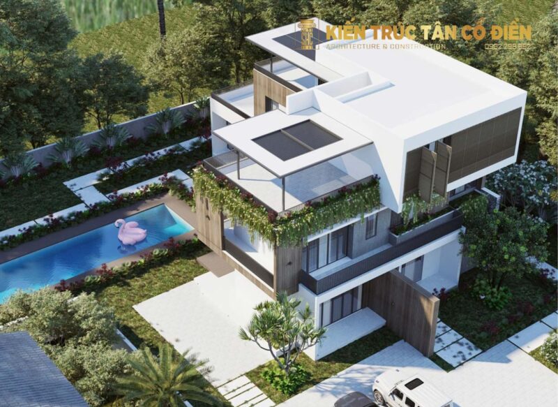 Kiến Trúc Tân Cổ Điển - SHC Design là đơn vị có kinh nghiệm thiết kế biệt thự vườn nghỉ dưỡng cao cấp