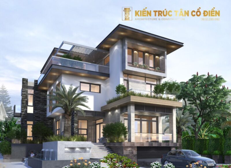 Để thiết kế sân vườn cho biệt thự 3 tầng đạt hiệu quả thẩm mỹ, công năng và độ bền lâu dài