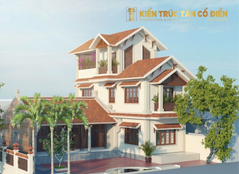 Biệt thự vườn kết hợp nhà thờ họ là mô hình kiến trúc mang tính đặc thù cao, thường xuất hiện tại khu vực nông thôn mới