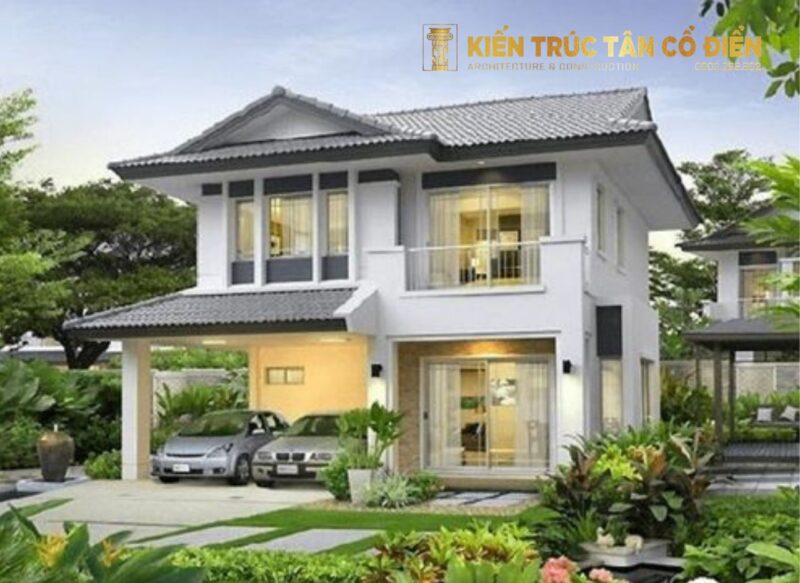 Sân vườn trong biệt thự biển không chỉ để tạo cảnh quan mà còn đóng vai trò điều tiết nhiệt