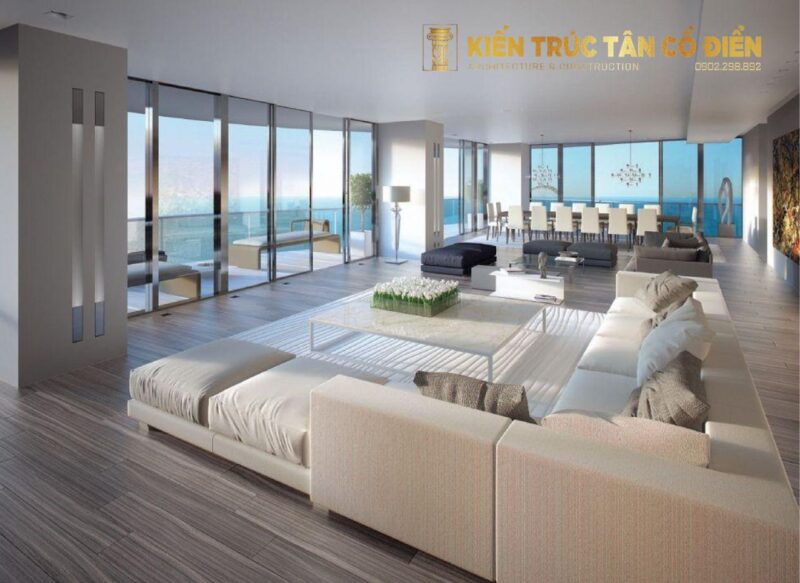 Nội thất biệt thự biển cần được nghiên cứu tổng thể, hài hòa giữa công năng – thẩm mỹ