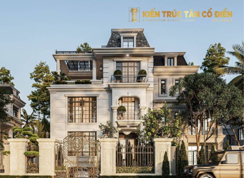 Mẫu biệt thự 3 tầng cao cấp cho gia đình đông người là giải pháp kiến trúc tối ưu khi nhu cầu sinh hoạt lớn