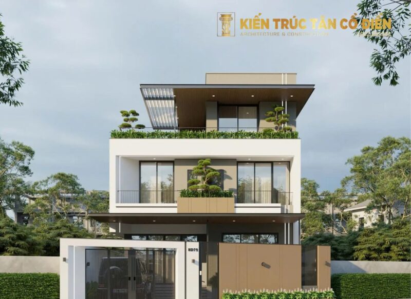 Thiết kế biệt thự 3 tầng trên đất méo là một trong những bài toán khó nhất trong kiến trúc nhà ở cao cấp