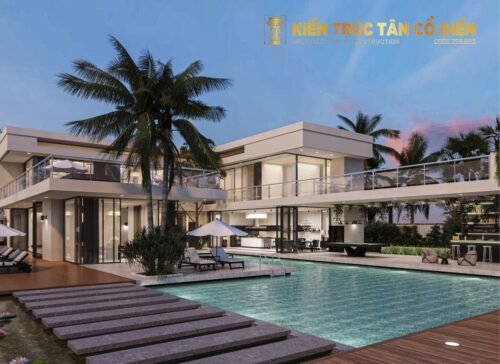 Thiết kế biệt thự 2 tầng có hồ bơi là giải pháp hoàn hảo cho những gia đình mong muốn không gian sống tiện nghi