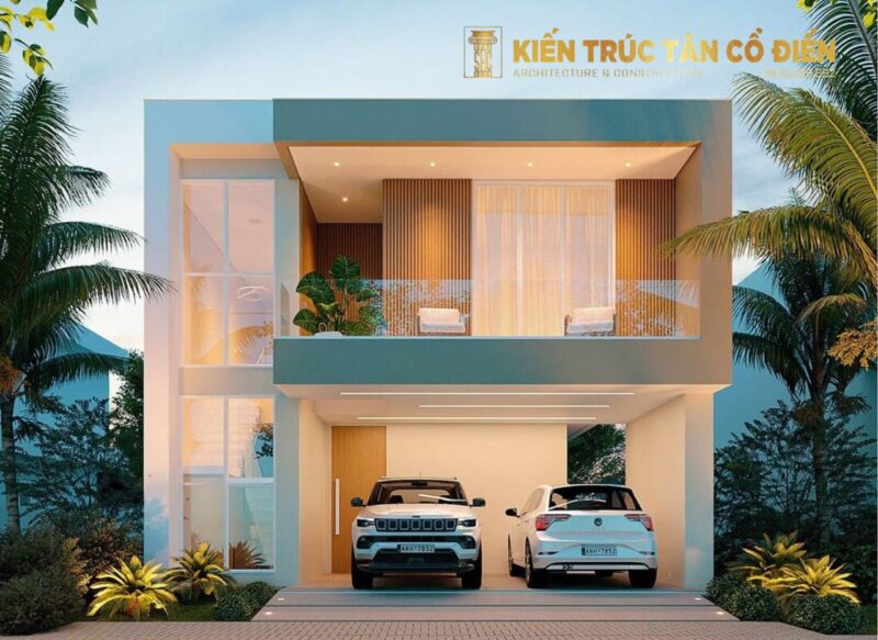 Biệt thự 3 tầng có gara ô tô tiện nghi giúp gia chủ giải quyết triệt để vấn đề này.