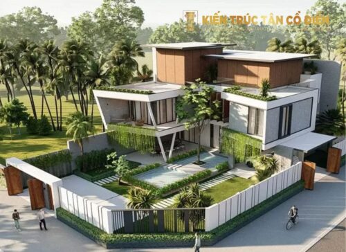Kiến Trúc Tân Cổ Điển - SHC Design là đơn vị chuyên thiết kế biệt thự vườn dựa trên điều kiện khu đất