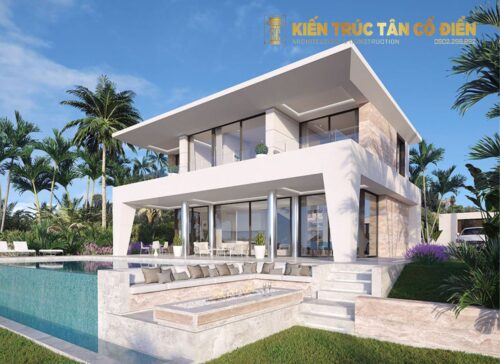 Kiến Trúc Tân Cổ Điển - SHC Design là đơn vị có kinh nghiệm thiết kế biệt thự biển cao cấp