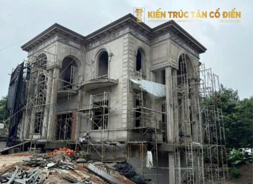 Kiến Trúc Tân Cổ Điển - SHC Design, phần thô không chỉ đảm bảo chất lượng kết cấu mà còn tạo tiền đề hoàn hảo