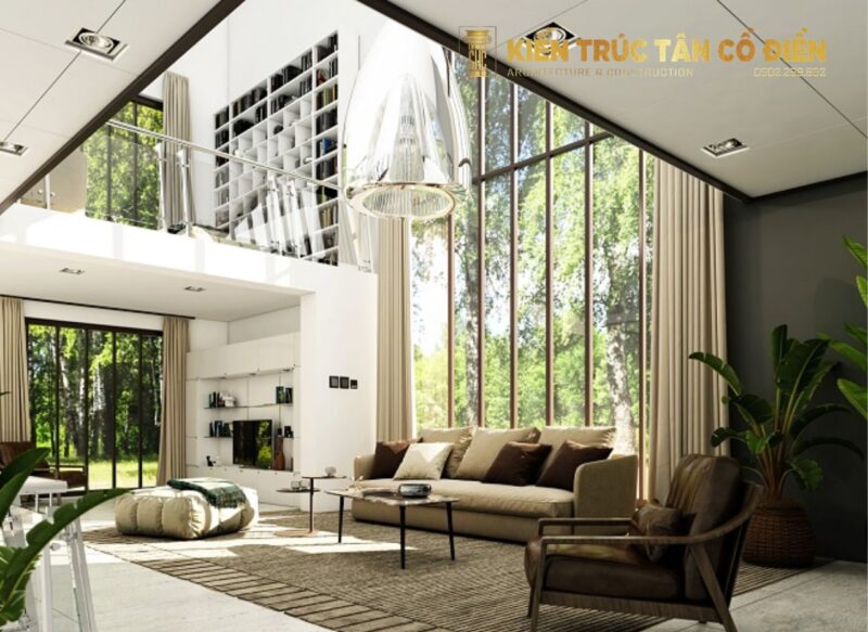 Kiến Trúc Tân Cổ Điển - SHC Design luôn định hướng thiết kế nội thất biệt thự 2 tầng cao cấp theo triết lý: sang trọng có chiều sâu