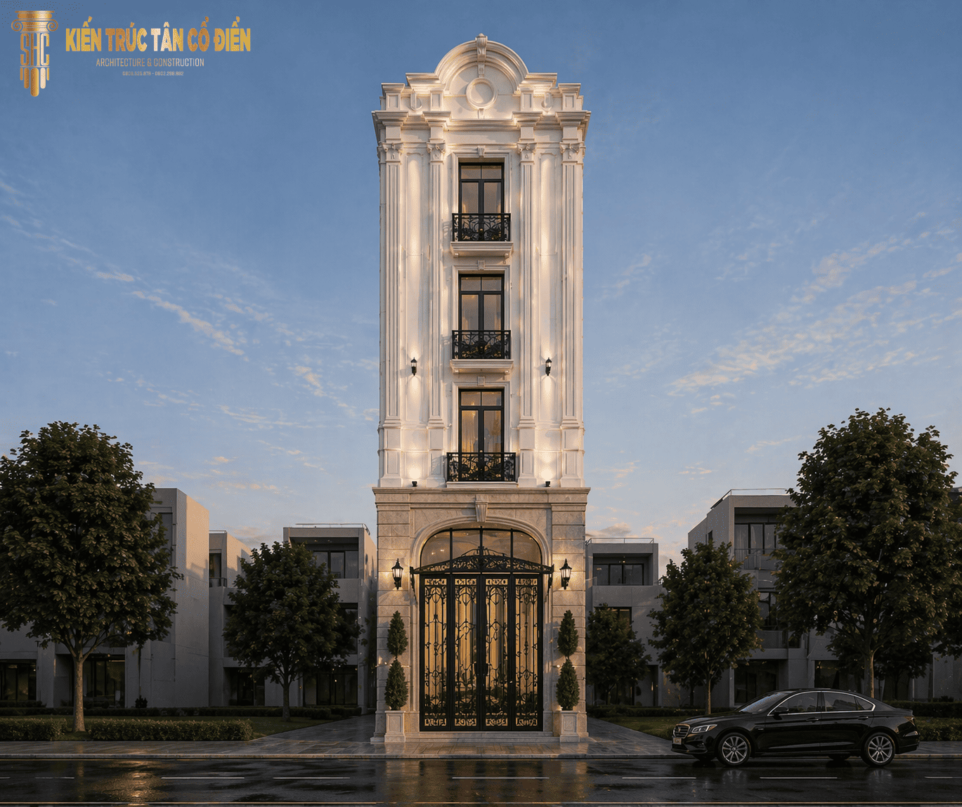 Nhà Phố Tân Cổ Châu Âu