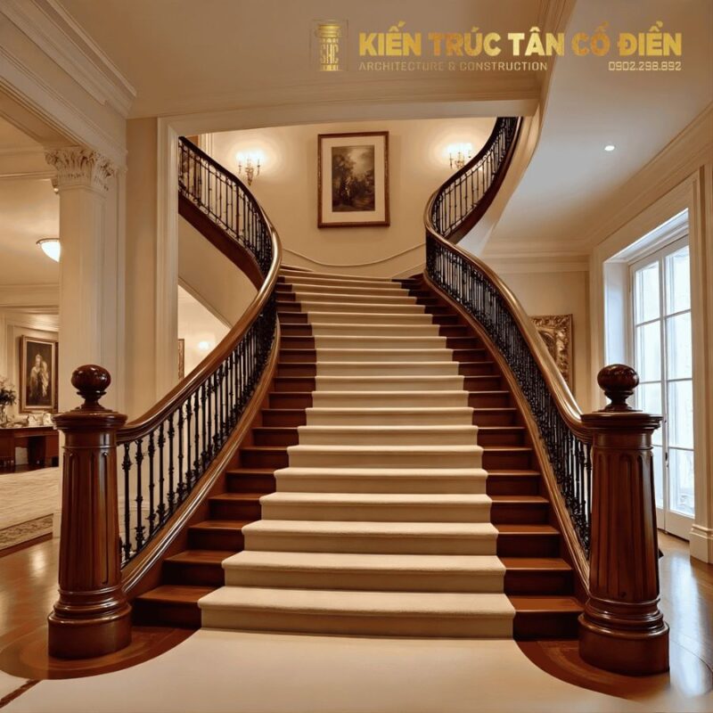 Khi được thiết kế đúng, cầu thang sẽ trở thành điểm nhấn tinh tế, góp phần nâng tầm toàn bộ ngôi nhà