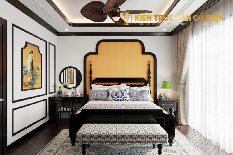 Phòng ngủ Indochine không chỉ là nơi nghỉ ngơi mà còn là không gian thể hiện gu thẩm mỹ