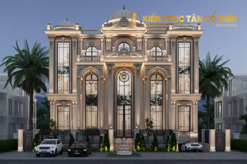 Mẫu biệt thự tân cổ điển kiểu Pháp đẳng cấp luôn được xem là đỉnh cao của kiến trúc châu Âu