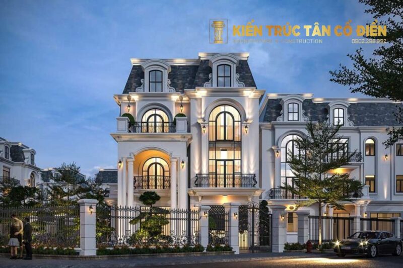 Biệt thự tân cổ điển là dòng kiến trúc cao cấp đòi hỏi sự đầu tư lớn cả về tài chính lẫn thời gian