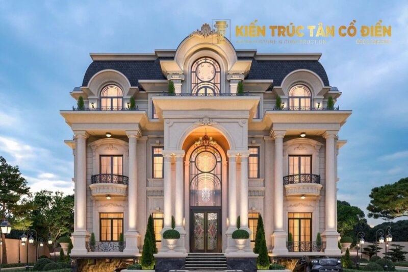 Thiết kế biệt thự tân cổ điển đẹp chuẩn châu Âu tại Việt Nam đang trở thành xu hướng hàng đầu trong giới kiến trúc